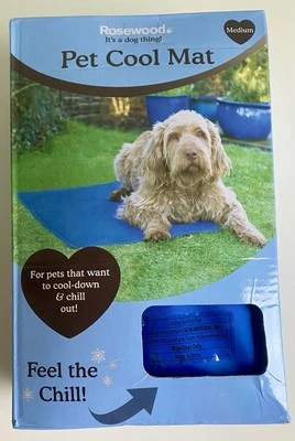 Alfombra fresca de palisandro para mascotas tamaño mediano 50 x 65 cm alfombra de enfriamiento para perros Foto 1 de 4