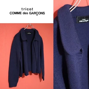 Chaqueta tejida rara tricot COMME des GARCONS 00Aw diseño cuello redondo #EG BAA - Imagen 1 de 7