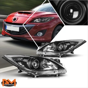 For 10-13 Mazda 3 Projector Headlight/Lamp Replacement Black Housing Clear Side - Picture 1 of 7