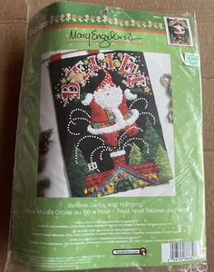 Bucilla Plaid Believe Santa Wandbehang Filz Set Maria Engelbreit 86682 Neu - Bild 1 von 4
