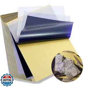 MIUXIA Tattoo Transfer Paper 50 Sheets Tattoo Stencil Paper A4 Size 4 Layers  - Picture 1 of 5