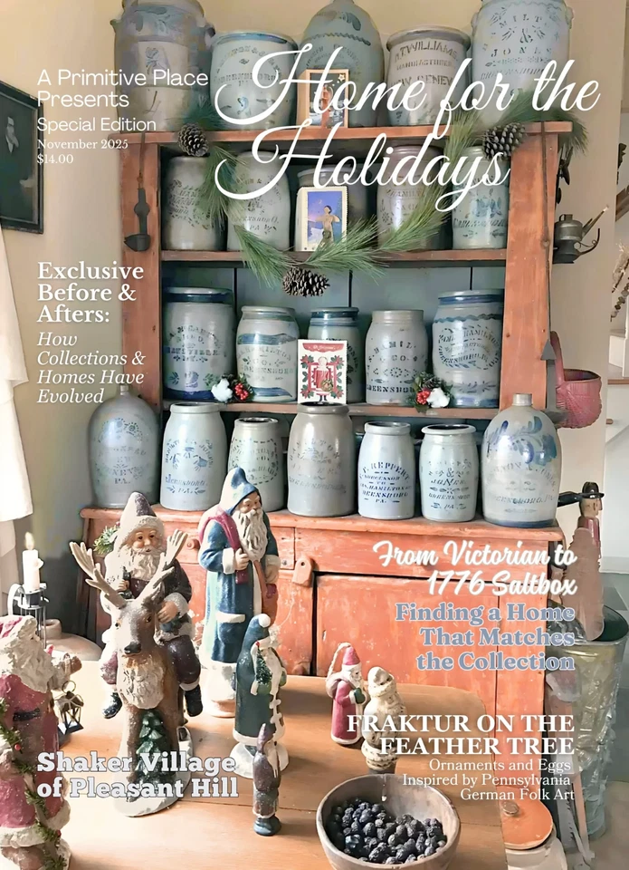 A PRIMITIVE PLACE MAGAZINE HOME FOR THE HOLIDAYS - COLONIAL HOMES CHRISTMAS - Image 1 of 1