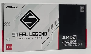 ASRock Steel Legend Radeon RX 9070 XT 16GB GDDR6  Graphics Card - Picture 1 of 3