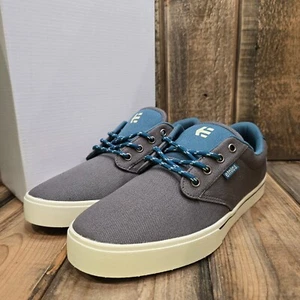 ETNIES JAMESON 2 ECO GREY/BLUE SNEAKER SKATE SHOE LOW TOP MENS US 9 / EU 42 - Picture 1 of 15