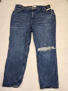 NWT Abercrombie & Fitch The 90's Straight Ultra High Rise Curve Love Women 37x24 - Picture 1 of 6