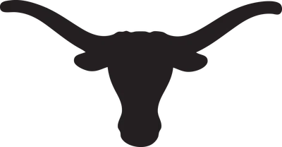Longhorns fire helmet decal sticker choose color REFLECTIVE Available texas - Image 1 of 2
