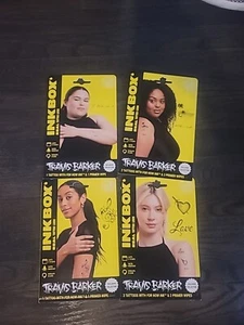 (4)Ink Box Temporary Tattoo Travis Barker Exclusive Collection - Picture 1 of 5