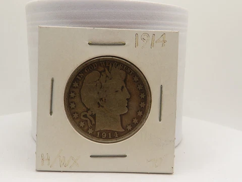 UNITED STATES 1914  BARBER HALF DOLLAR  G TO VG OR BETTER CONDITION* Cover