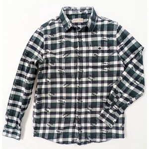 ZARA BOYS LING SLEEVE CHECKED BUTTON UP SHIRT SIZE 11/12 YEARS - Picture 1 of 8