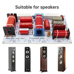 1PC Woofer Speaker Crossover Audio 3 Way Crossover Frequency Divider 4-8OHM 350W - Picture 1 of 10