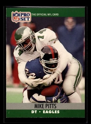 1990 Pro Set #611 Mike Pitts (EX)(FTB) - Image 1 of 2