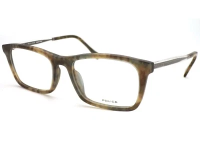 Police Glasses Frame Victory 2 Mottled Olive Green 54mm Eyeglasses VPL262 7D7M - Image 1 of 4