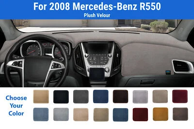 Dashboard Dash Mat Cover for 2008 Mercedes-Benz R550 (Plush Velour) - Imagem 1 de 4