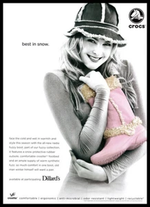 Crocs footwear 1-page print ad 2008 - pink boots - Picture 1 of 1
