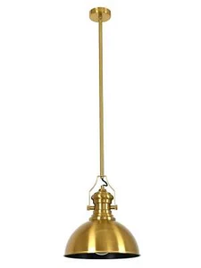 Beacon Lighting Alfred 1 Light Pendant in Aged Brass - Picture 1 of 1