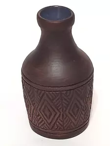 Native American Sgraffito Vase, Six Nations Of The Grand River, Incised 95 DLS - Picture 1 of 5