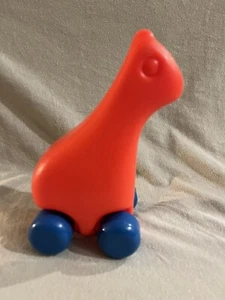 Giraffe Little Tikes 6" Orange Rolling Toddler Baby Toy Replacement Vintage - Picture 1 of 5