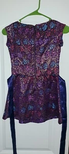 AMERICAN GIRL GORGEOUS HOLIDAY DRESS!!!  Girls Size 7 Metallic Gold, Purple - Picture 1 of 3