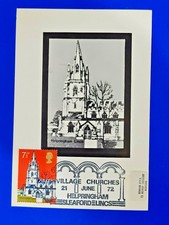 Village Churches 1972, Helpringham, Sleaford, Lincolnshire FDI Postcard WT2