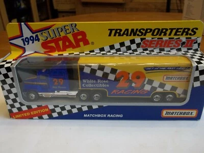 Matchbox Super Star Transporters - Phil Parsons Racing 29 - White Rose - 1994 - Image 1 of 4