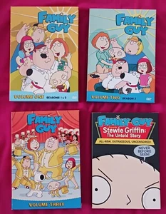 FAMILY GUY DVD LOT Volume 1 2 3 Complete Season 1-4 Box Set& Stewie Untold Story - Picture 1 of 19