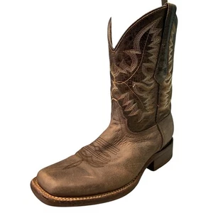 Texas Legacy handgefertigte Cowboystiefel Western braun eckige Zehenpartie wadenhoch Größe 7 - Bild 1 von 11