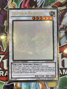 Naturia Barkion GLD5-EN033 Ghost Gold Rare Limited Edition Yugioh Card NM Holo