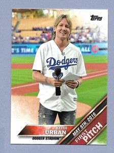 KEITH URBAN 2016 Topps Update First Pitch #FP-5 