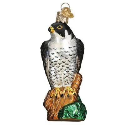 Old World Christmas PEREGRINE FALCON (16138) Glass Ornament w/OWC Box
