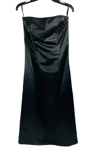 Scott McClintock Woman's Formal Dress SZ 12 Black Strapless rose on back - Picture 1 of 9
