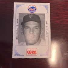 1991 New York Mets Nobody Beats The WIZ #202 Bob D Johnson