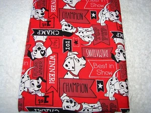 Dalmatians Red Cotton Fitted Cot Sheet Handmade - Picture 1 of 3