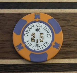 GRAN CASINO DE CEUTA $2.50 CASINO CHIP ESPAÑA - Imagen 1 de 2