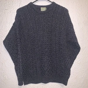 Aran Crafts Women’s Chunky Ireland Cable Knit Fisherman Sweater 100% Wool Sz S - Picture 1 of 3