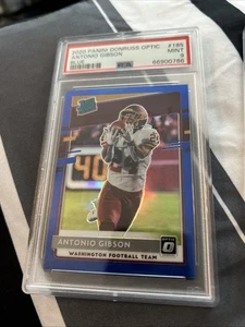 PSA 9 2020 Panini Donruss Optic Antonio Gibson Blue - Bild 1 von 4