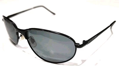 Foster Grant EG0204 Black Metal Gray Rectangular Sunglasses - Image 1 of 4