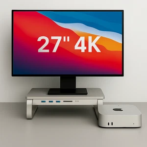 Apple Mac Mini M4 • 27" 4K Monitor • 16GB RAM • 2TB SSD+Stand • Windows • Extras - Picture 1 of 11