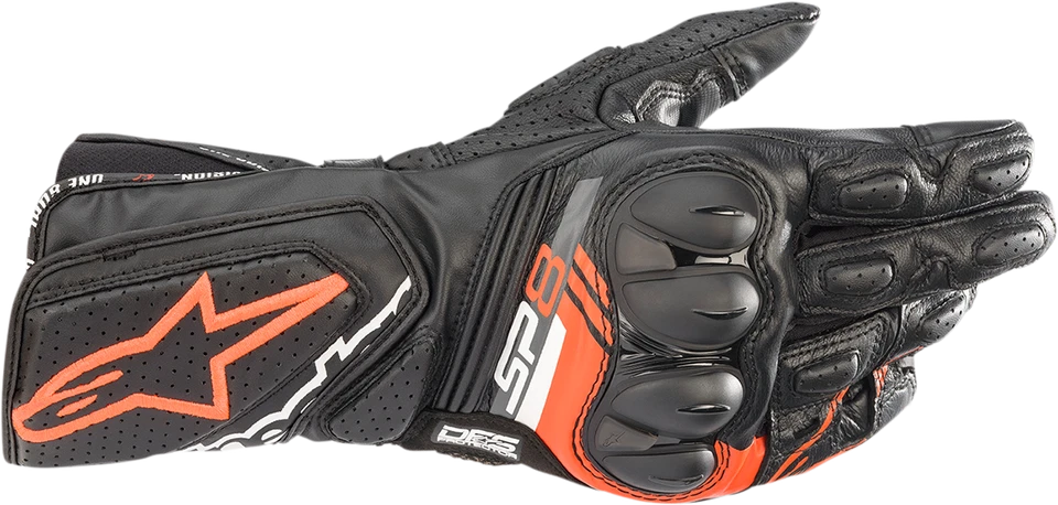 Перчатки ALPINESTARS 3558321-1030-XL SP-8 V3 - черные/флуоресцентные красные - XL - Изображение 1 из 1