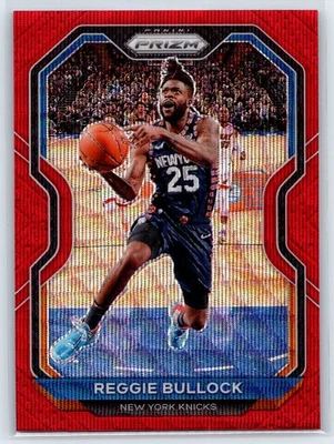 2020-21 Panini Prizm Reggie Bullock Ruby Wave Prizm New York Knicks #90 - Image 1 of 2