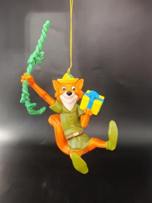 Grolier Disney Christmas Magic Fox Ornament Robinhood 5"x3"* Missing Hat Feather - Image 1 of 4