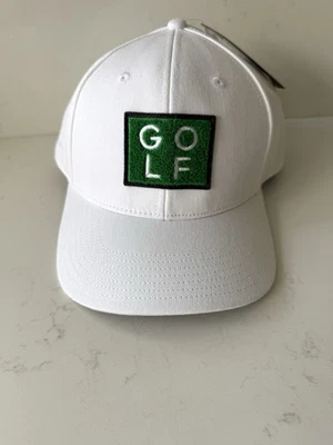 Новый с Ярлыками ADIDAS гольф дерна нашивка бейсбольная шляпа белый бейсболки зеленый 3D логотип хлопок OSFM - Изображение 1 из 4