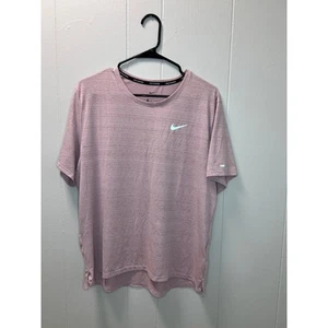 Nike Running Dri-FIT Reflective Short Sleeve Shirt Mens Large EUC - Picture 1 of 9