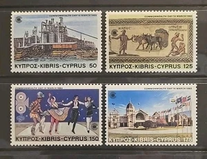 Cyprus Scott 591-594 Commonwealth Day 1983 VF MNH - Picture 1 of 1
