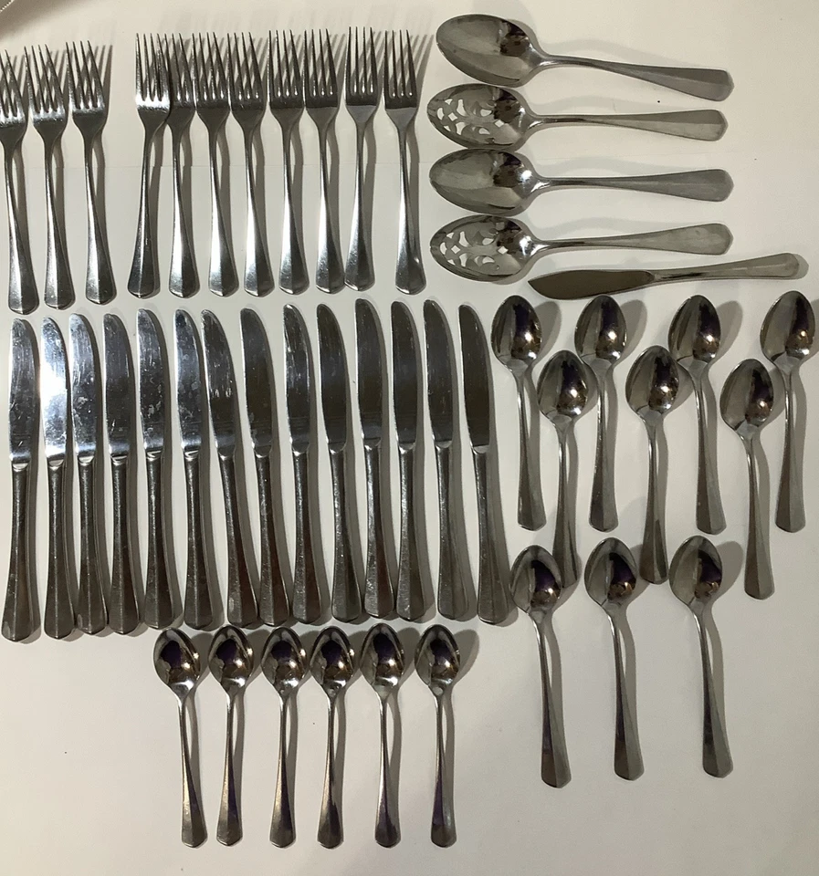 Reed & Barton Newbury 46 Pieces Stainless Flatware Service for 6 + Serving Extra - Image 1 of 4