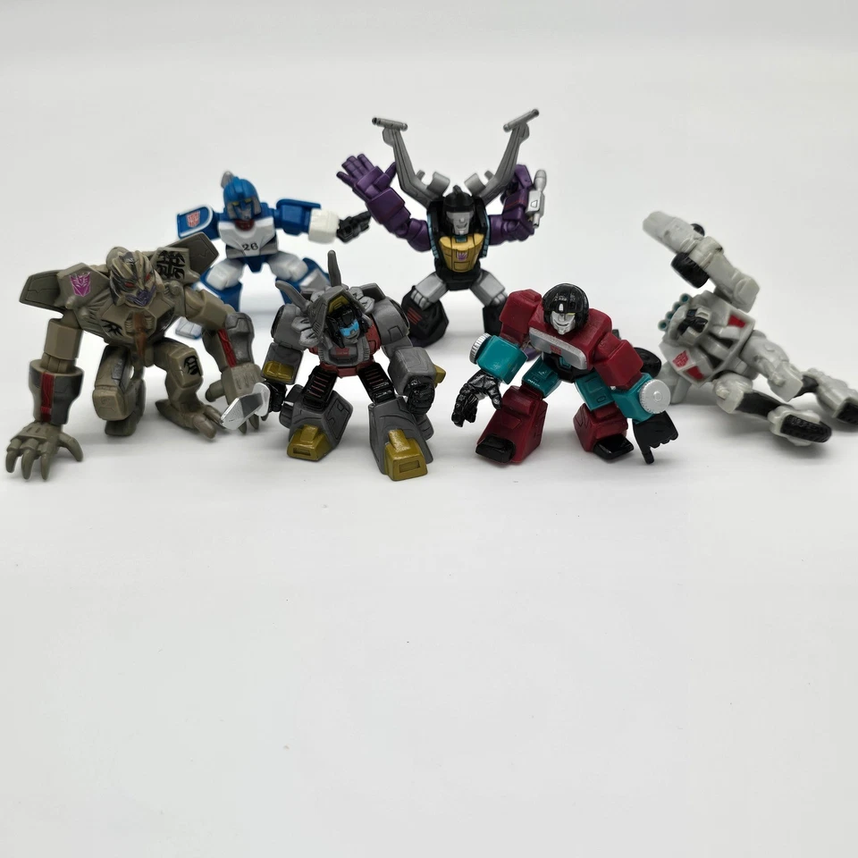 Lote de 6 mini figuras de acción Transformers Robot Heroes Foto 1 de 4