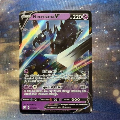 063/163 NECROZMA V ULTRA RARE BATTLE STYLES POKEMON CARD - Image 1 of 4