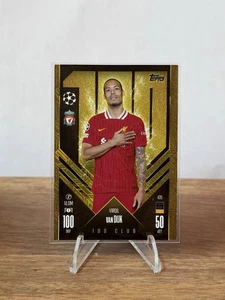 Partido Attax CL 24/25 Champions League 2024/2025 470 Virgil van Dijk 100 Club - Imagen 1 de 2