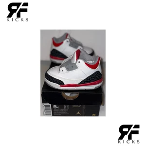 Air Jordan 3 Retro 'Salón de la Fama' Estilo Niño Pequeño - 832033 116 Talla 5C Zapatos - Imagen 1 de 8