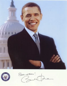Barack Obama Autograph USA President Autograph Michelle - Picture 1 of 1
