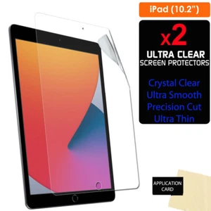 2x For Apple iPad 9 10.2" 2021 9th Generation CLEAR Screen Protector Guard Cover - Picture 1 of 1